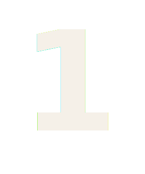 An icon of the number 1 used for the FindMyHydrant steps.