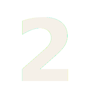 An icon of the number 2 used for the FindMyHydrant steps.