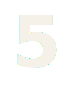 An icon of the number 5 used for the FindMyHydrant steps.